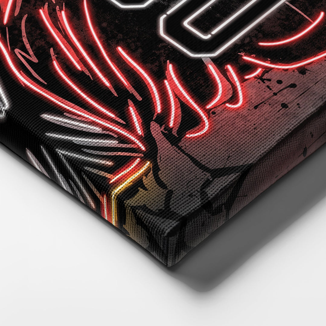 Kansas City Chiefs Custom Jersey Canvas | Neon Wall Art - CanvasNeon