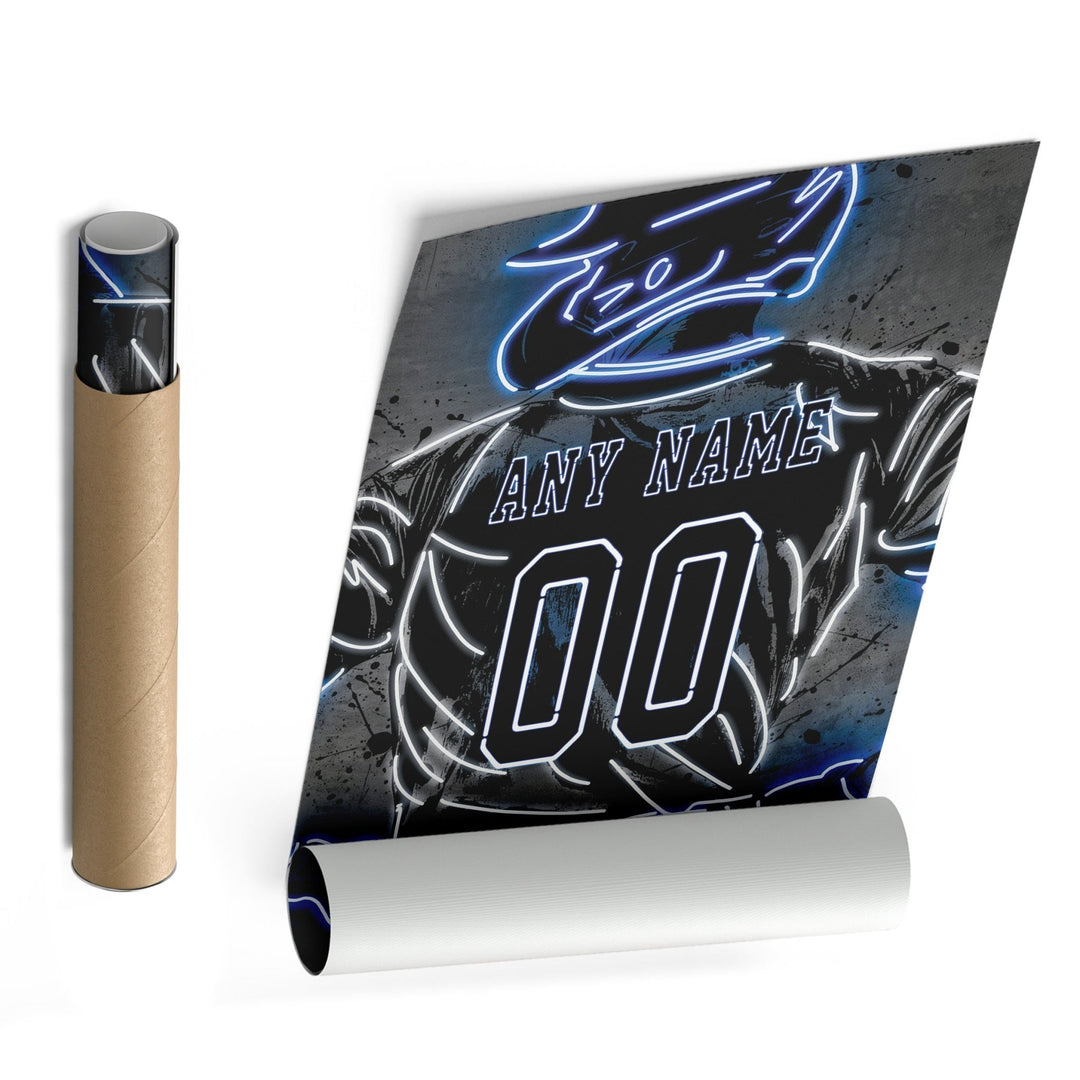 Kansas City Royals Custom Jersey Canvas | Neon Wall Art - CanvasNeon