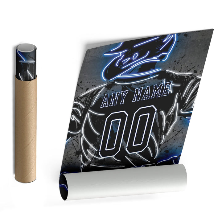 Kansas City Royals Custom Jersey Canvas | Neon Wall Art - CanvasNeon