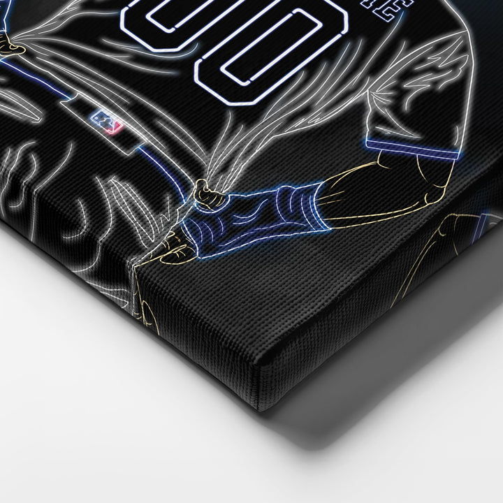 Kansas City Royals Personalized Jersey Canvas | Neon Wall Art - CanvasNeon