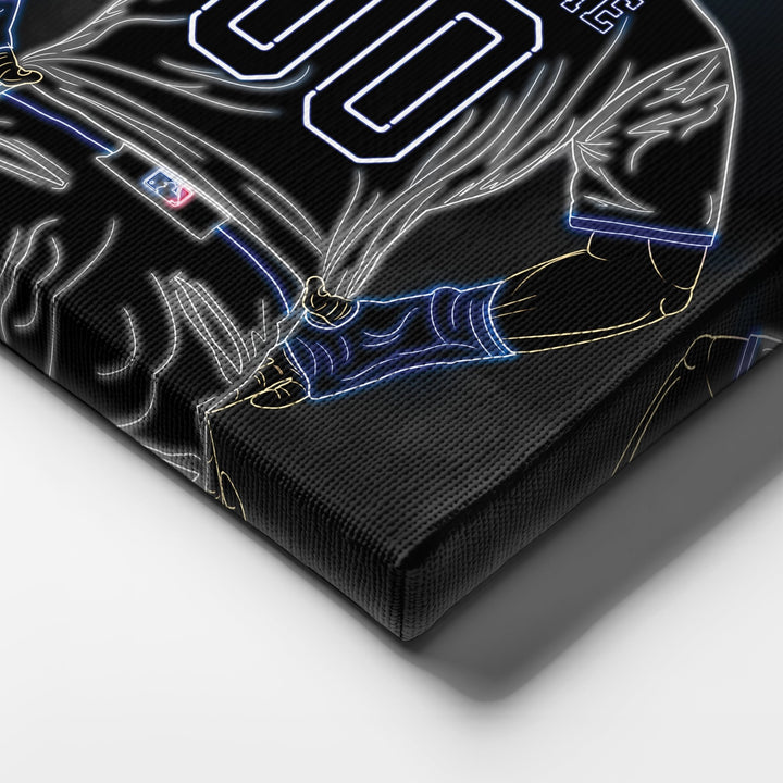Kansas City Royals Personalized Jersey Canvas | Neon Wall Art - CanvasNeon