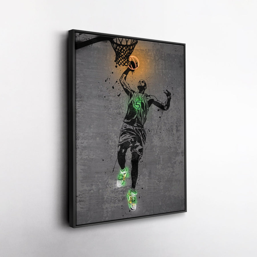Kevin Durant Neon Canvas Art | Modern Wall Decor for Nets Fans - CanvasNeon