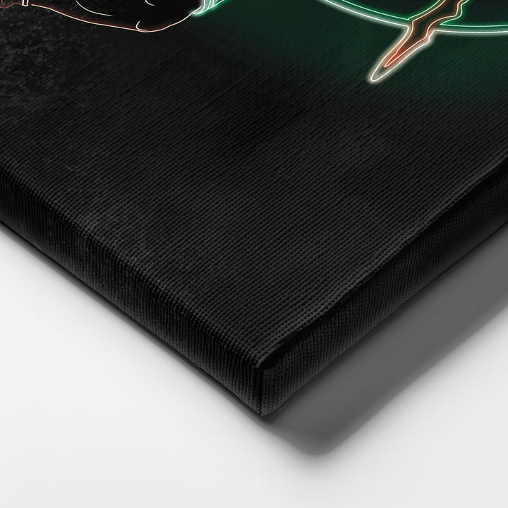 Kevin Garnett Neon Canvas Art | Celtics Wall Decor - CanvasNeon