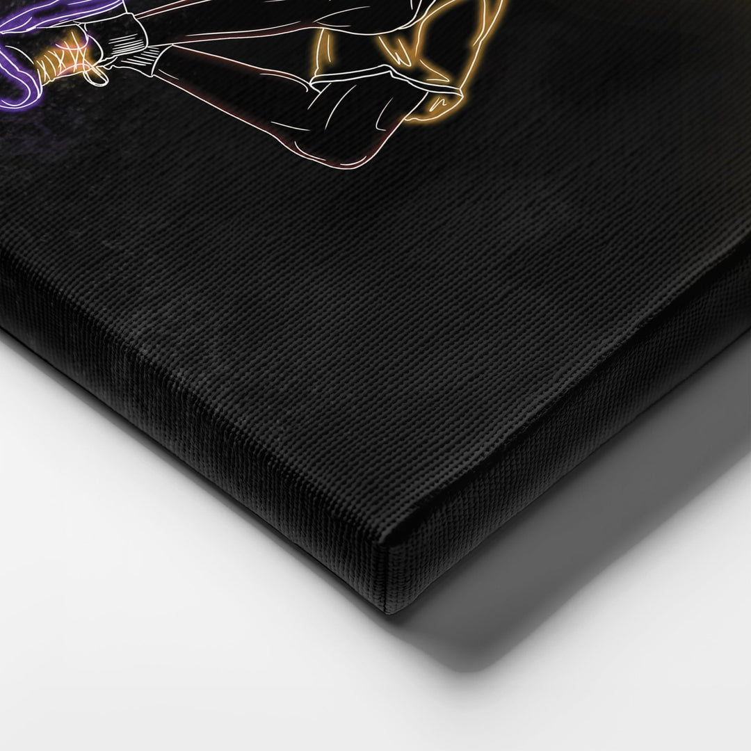 Kobe Bryant Neon Canvas Art | Lakers Wall Decor - CanvasNeon
