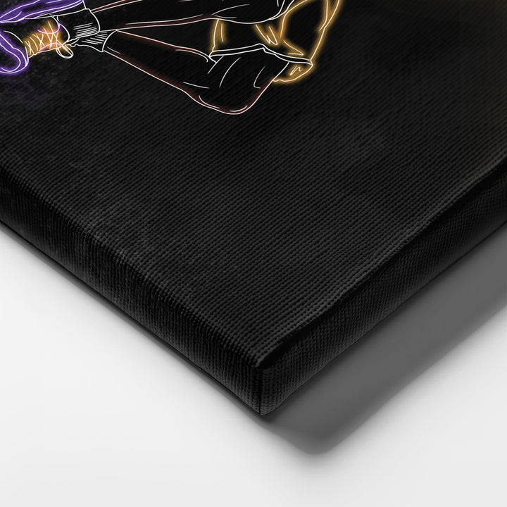 Kobe Bryant Neon Canvas Art | Lakers Wall Decor - CanvasNeon