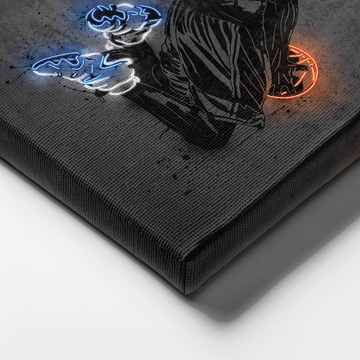 Kobe Bryant Neon Canvas Art | Modern Wall Decor for Lakers Fans - CanvasNeon