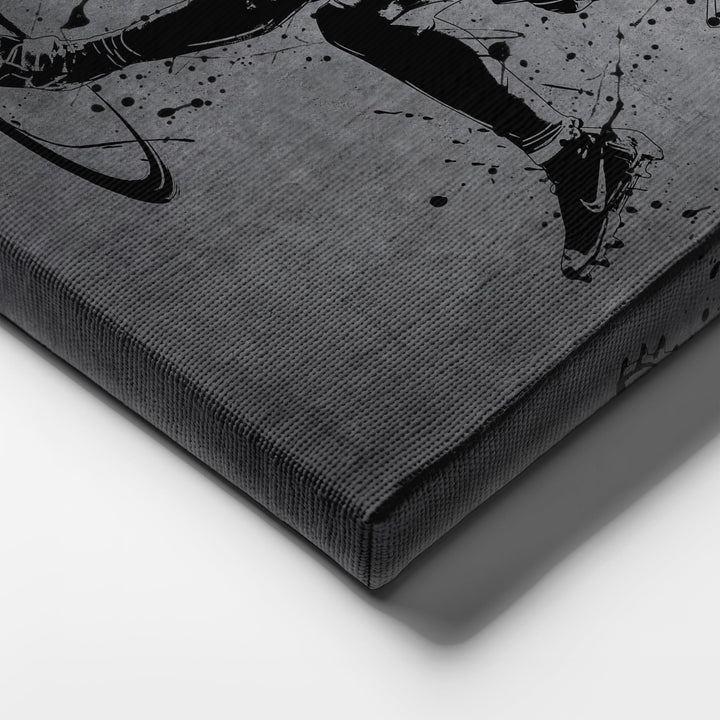 Lamar Jackson Neon Canvas Art | Modern Wall Decor for Ravens Fans - CanvasNeon