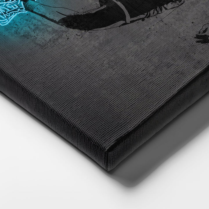 LaMelo Ball Neon Canvas Art | Modern Wall Decor for Hornets Fans - CanvasNeon