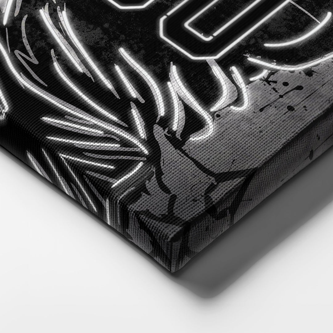 Las Vegas Raiders Custom Jersey Canvas | Neon Wall Art - CanvasNeon