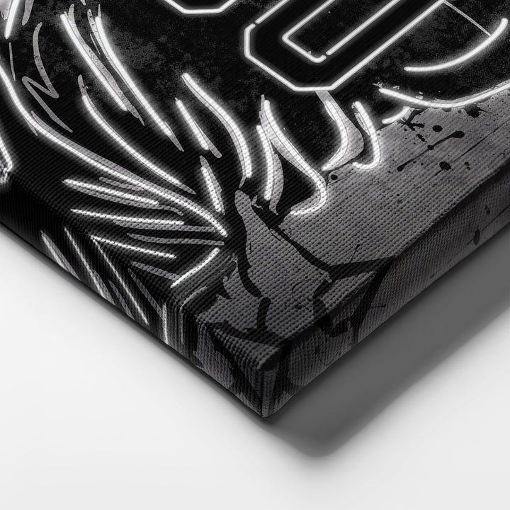 Las Vegas Raiders Custom Jersey Canvas | Neon Wall Art - CanvasNeon