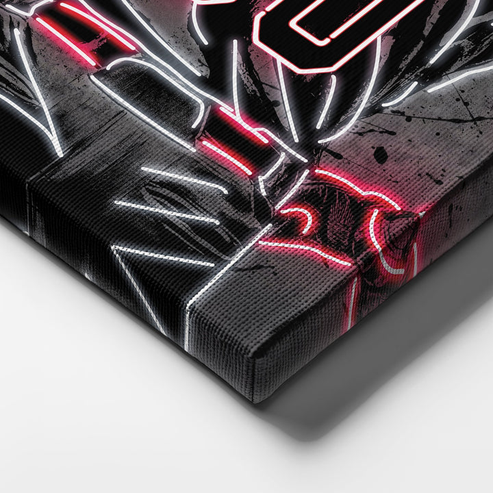 Los Angeles Angels Custom Jersey Canvas | Neon Wall Art - CanvasNeon