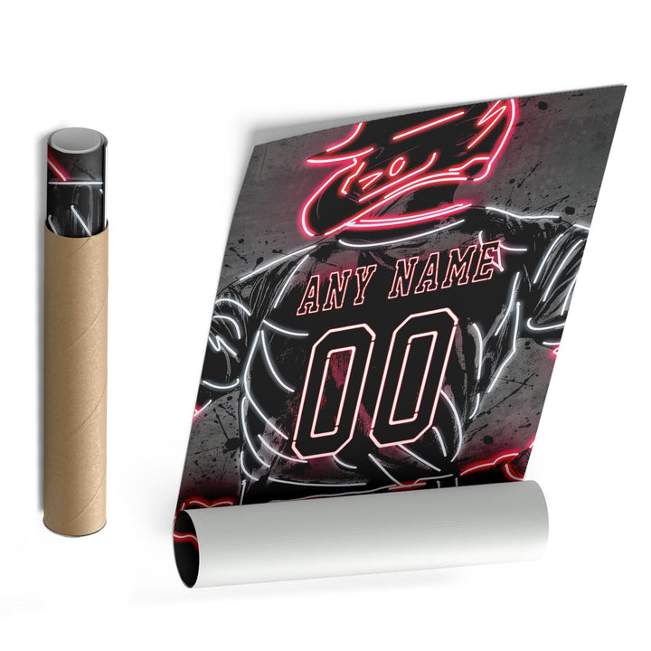 Los Angeles Angels Custom Jersey Canvas | Neon Wall Art - CanvasNeon