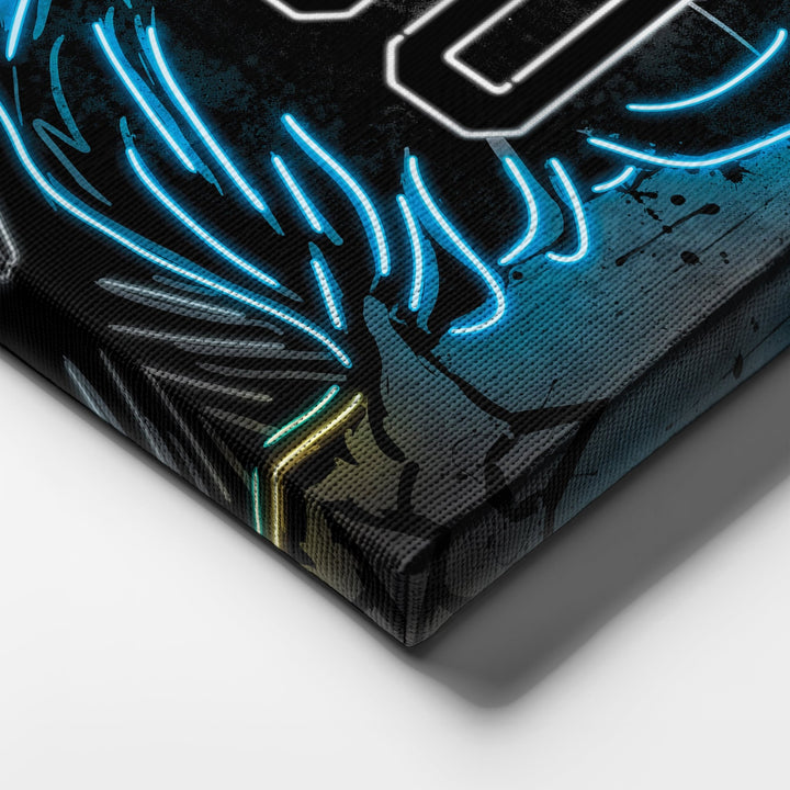 Los Angeles Chargers Custom Jersey Canvas | Neon Wall Art - CanvasNeon