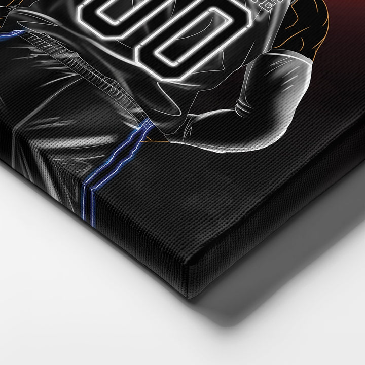 Los Angeles Clippers Personalized Jersey Canvas | Neon Wall Art - CanvasNeon
