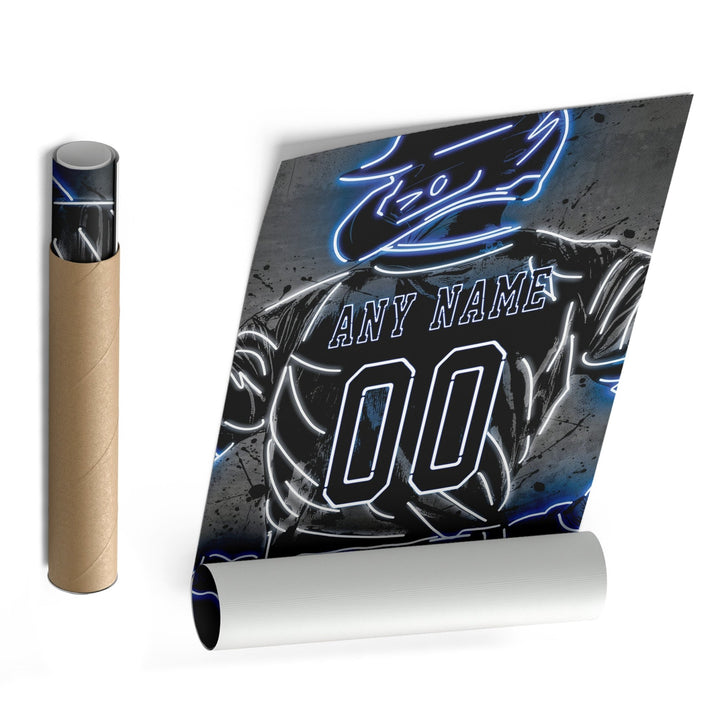 Los Angeles Dodgers Custom Jersey Canvas | Neon Wall Art - CanvasNeon