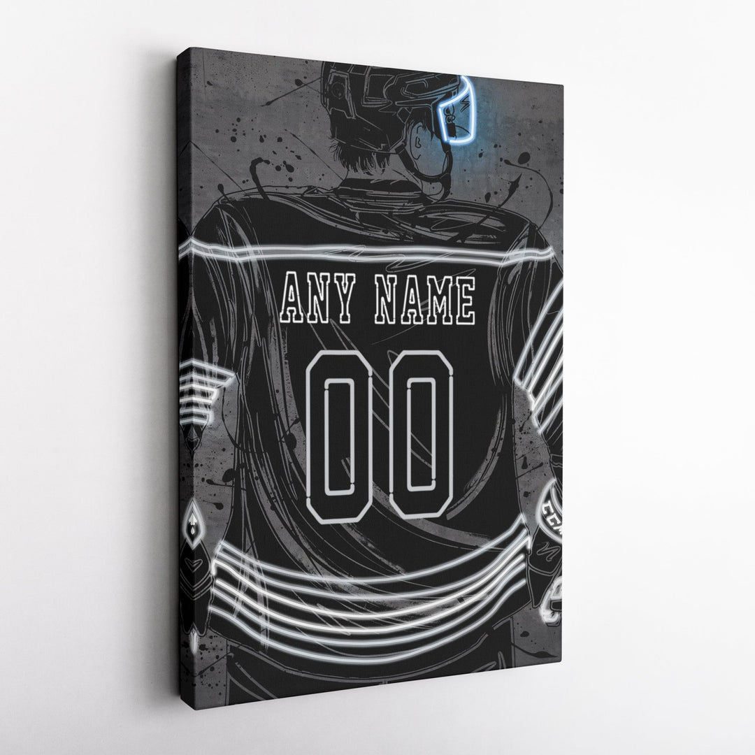 Los Angeles Kings Custom Jersey Canvas | Neon Wall Art - CanvasNeon
