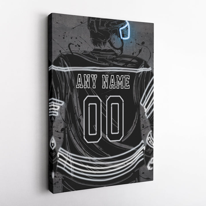 Los Angeles Kings Custom Jersey Canvas | Neon Wall Art - CanvasNeon