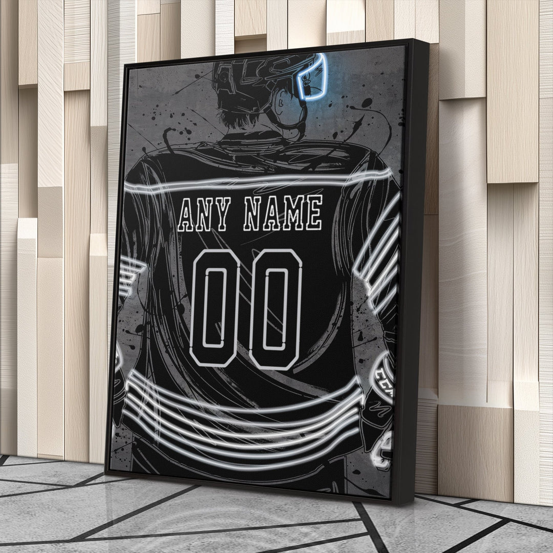Los Angeles Kings Custom Jersey Canvas | Neon Wall Art - CanvasNeon