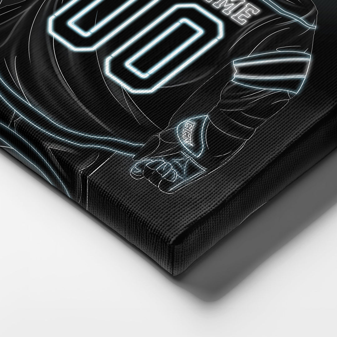 Los Angeles Kings Personalized Jersey Canvas | Neon Wall Art - CanvasNeon
