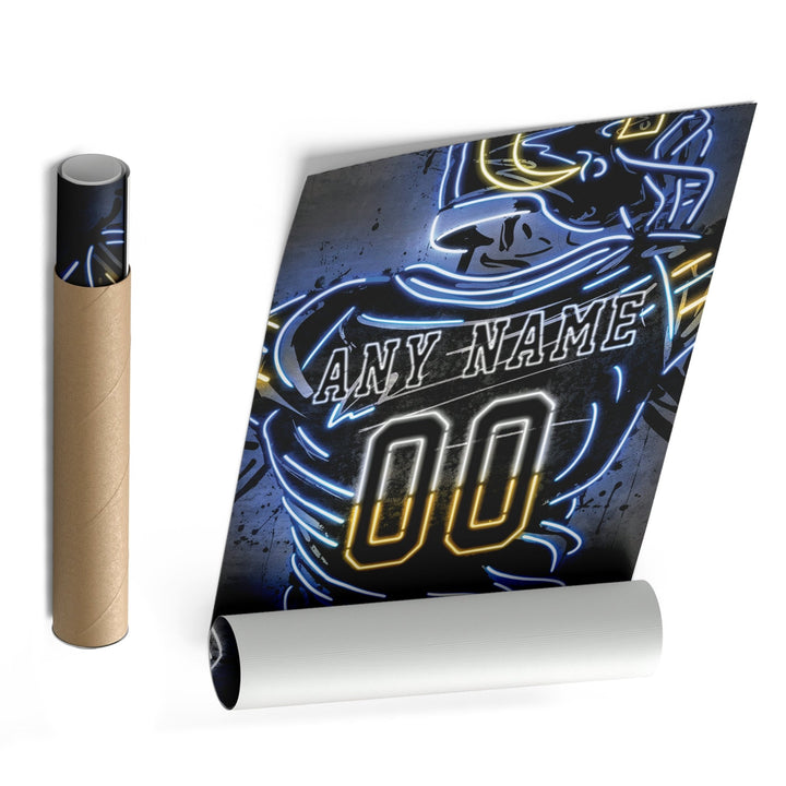 Los Angeles Rams Custom Jersey Canvas | Neon Wall Art - CanvasNeon