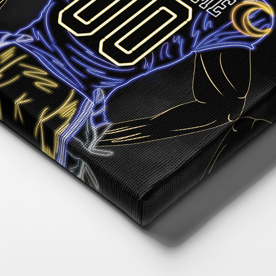 Los Angeles Rams Personalized Jersey Canvas | Neon Wall Art - CanvasNeon