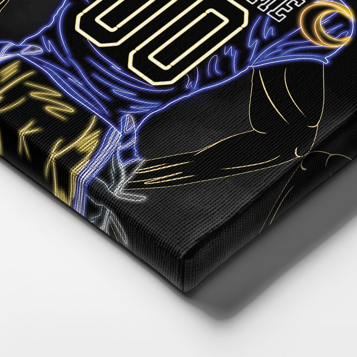 Los Angeles Rams Personalized Jersey Canvas | Neon Wall Art - CanvasNeon