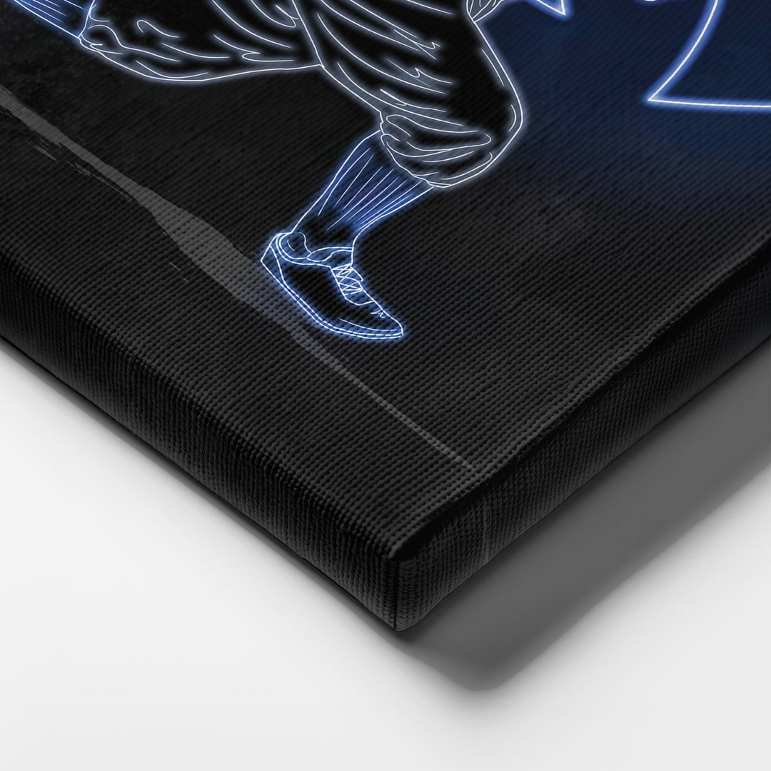 Lou Gehrig Neon Canvas Art | Yankees Wall Decor - CanvasNeon