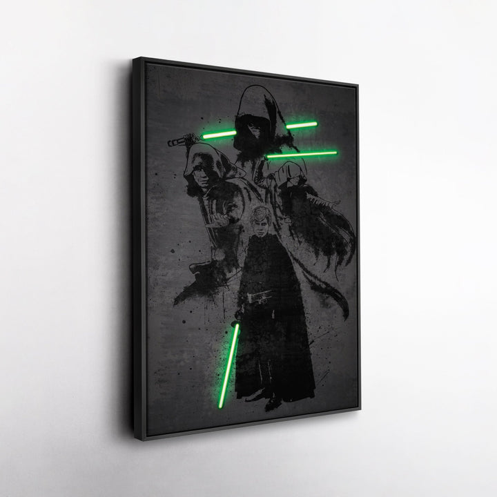 Luke Skywalker Canvas | Star Wars Neon Wall Art - CanvasNeon