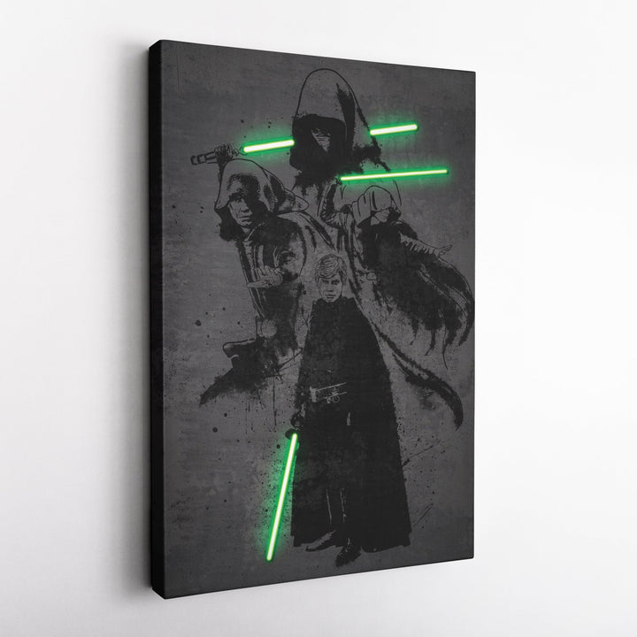 Luke Skywalker Canvas | Star Wars Neon Wall Art - CanvasNeon