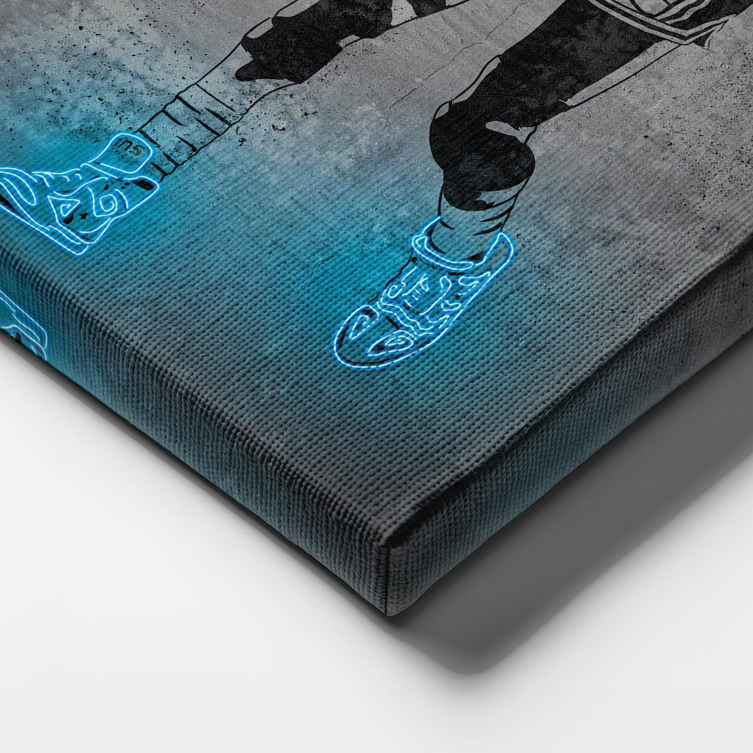 Magic Johnson Neon Canvas Art | Modern Wall Decor for Lakers Fans - CanvasNeon