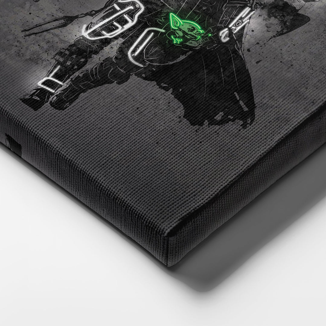 Mandalorian Canvas | Star Wars Neon Wall Art - CanvasNeon