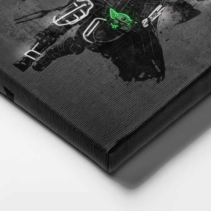 Mandalorian Canvas | Star Wars Neon Wall Art - CanvasNeon