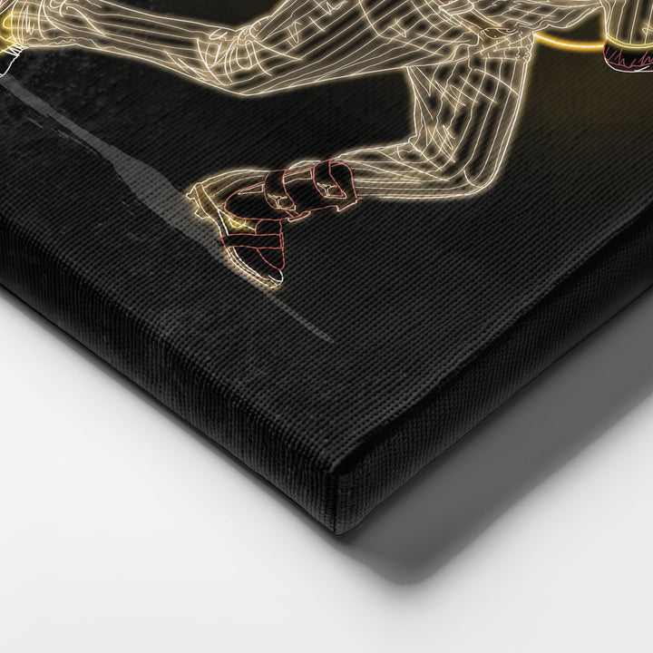 Manny Machado Neon Canvas Art | Padres Wall Decor - CanvasNeon