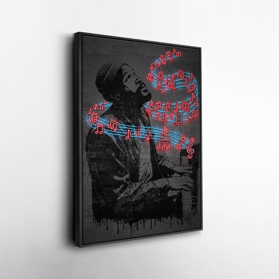 Marvin Gaye Neon Canvas Art | Music Wall Decor - CanvasNeon
