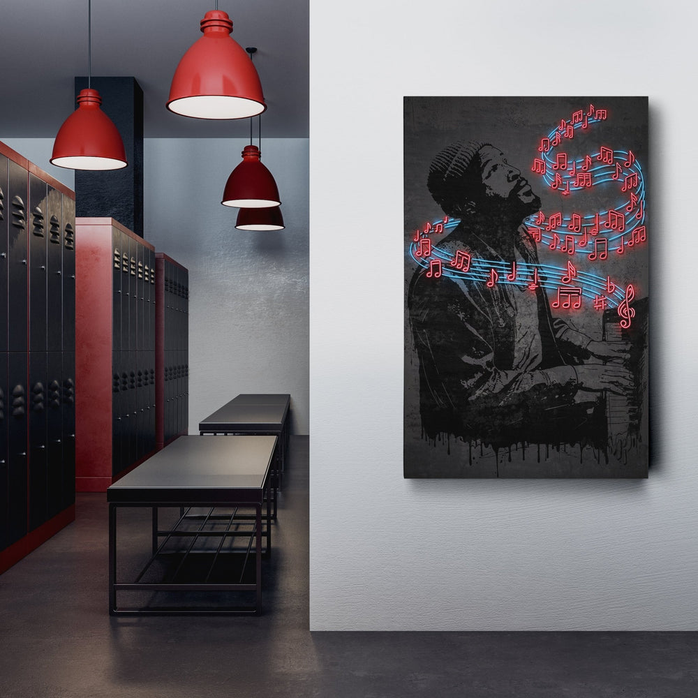 Marvin Gaye Neon Canvas Art | Music Wall Decor - CanvasNeon