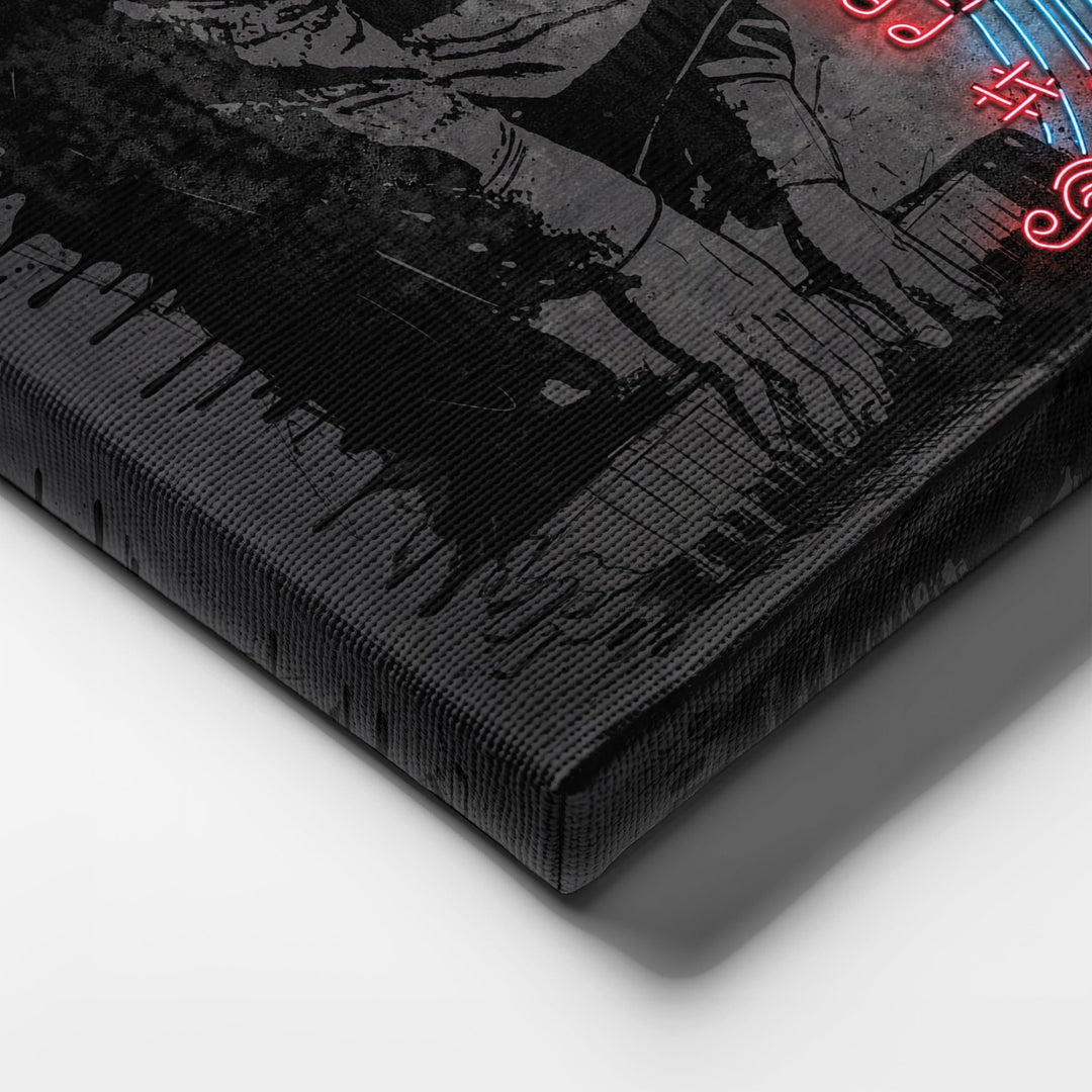 Marvin Gaye Neon Canvas Art | Music Wall Decor - CanvasNeon