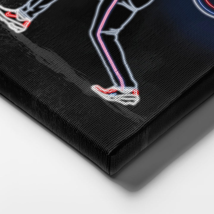 Matt Olson Neon Canvas Art | Braves Wall Decor - CanvasNeon
