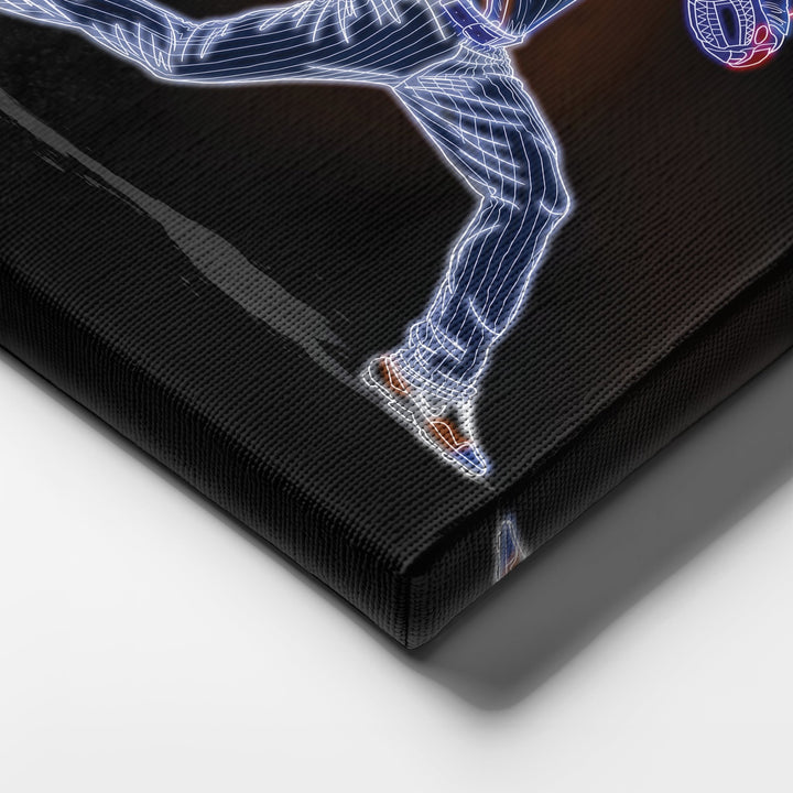 Max Scherzer Neon Canvas Art | Mets Wall Decor - CanvasNeon