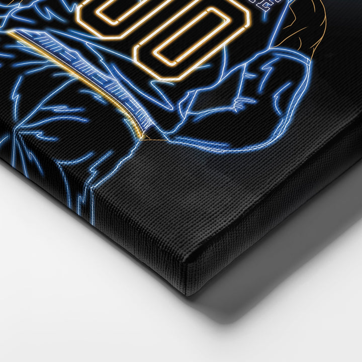 Memphis Grizzlies Personalized Jersey Canvas | Neon Wall Art - CanvasNeon