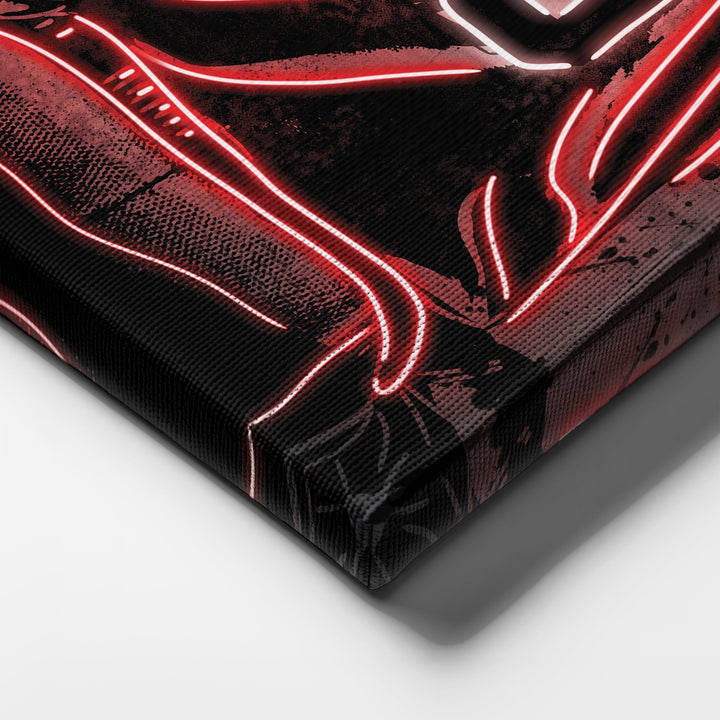Miami Heat Custom Jersey Canvas | Neon Wall Art - CanvasNeon