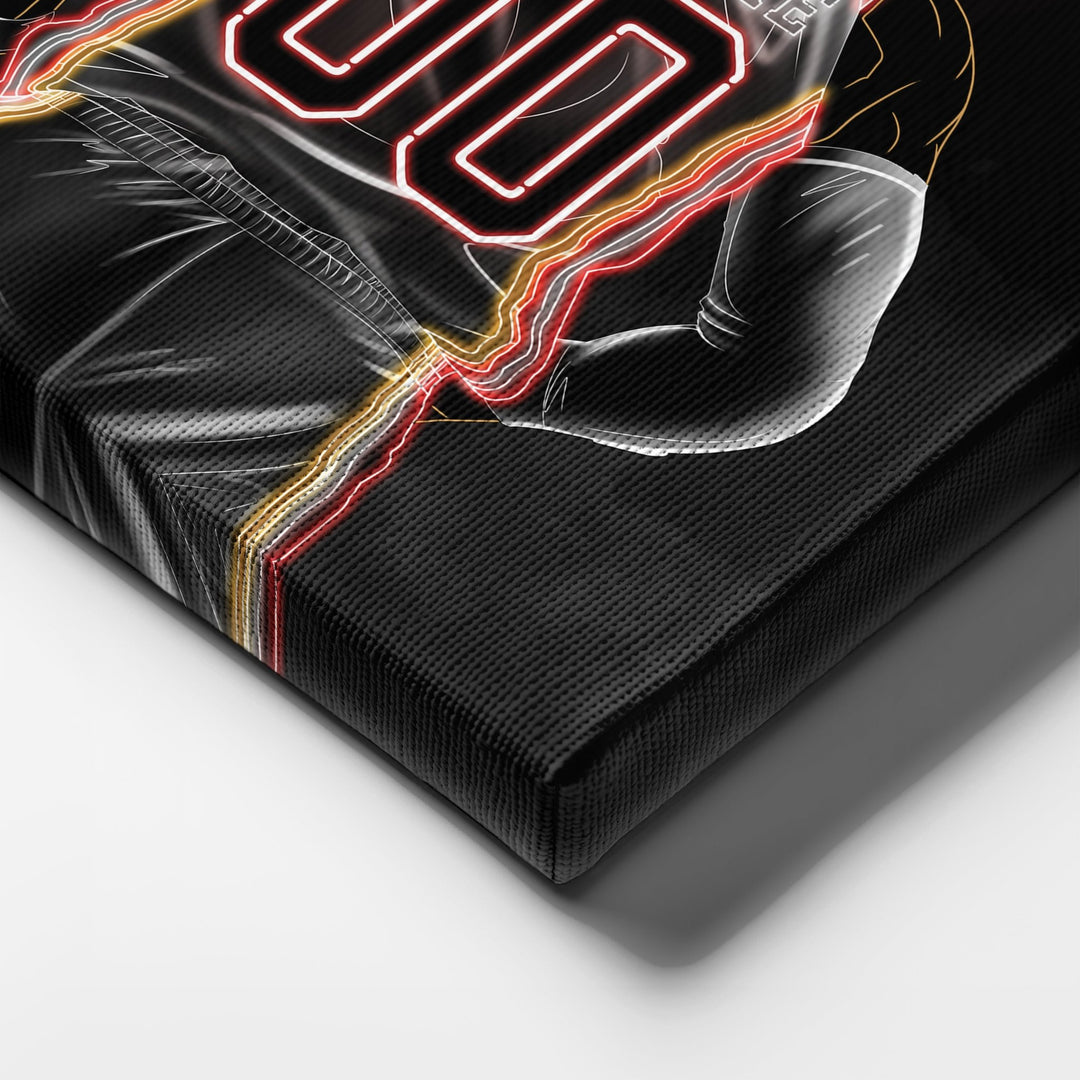 Miami Heat Personalized Jersey Canvas | Neon Wall Art - CanvasNeon