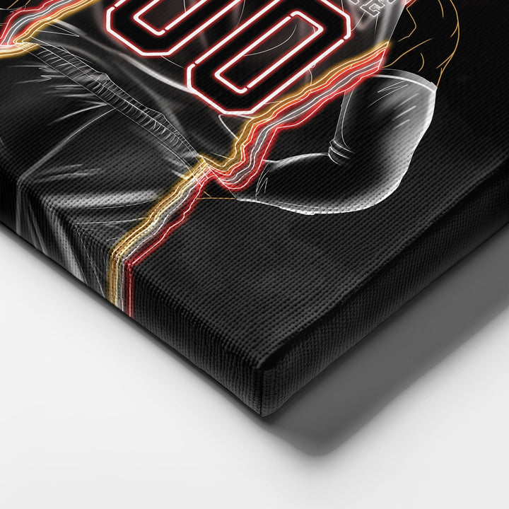 Miami Heat Personalized Jersey Canvas | Neon Wall Art - CanvasNeon