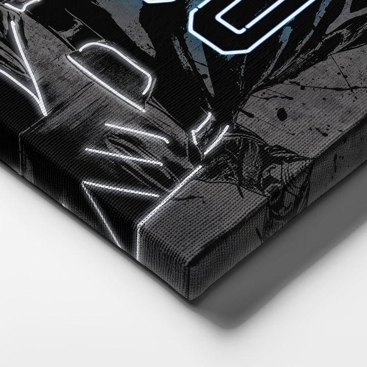 Miami Marlins Custom Jersey Canvas | Neon Wall Art - CanvasNeon