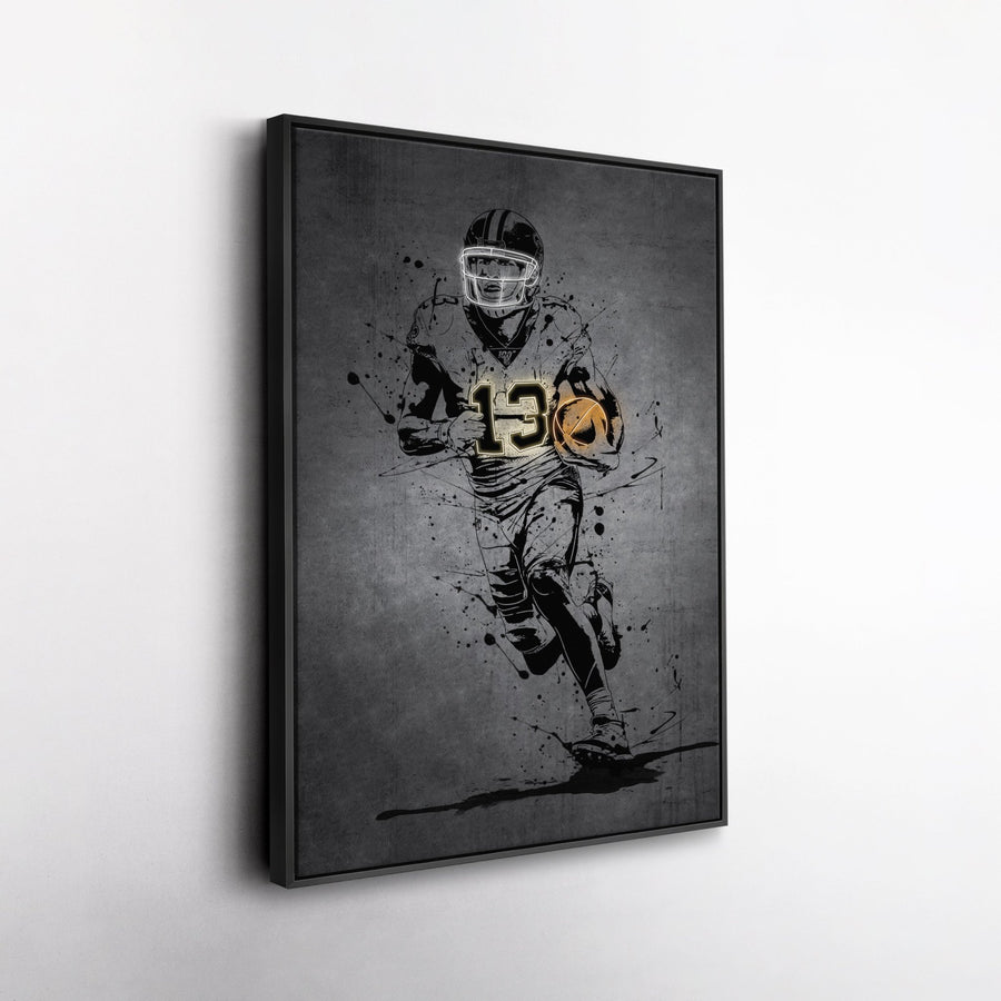 Michael Thomas Neon Canvas Art | Modern Wall Decor for Saints Fans - CanvasNeon