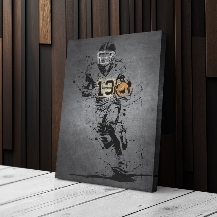 Michael Thomas Neon Canvas Art | Modern Wall Decor for Saints Fans - CanvasNeon