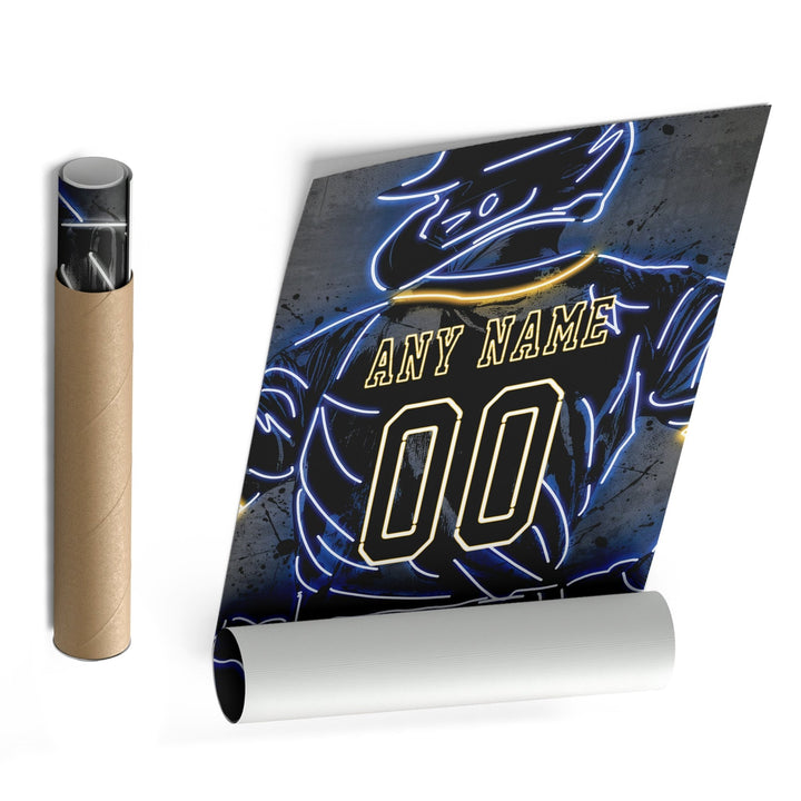 Milwaukee Brewers Custom Jersey Canvas | Neon Wall Art - CanvasNeon