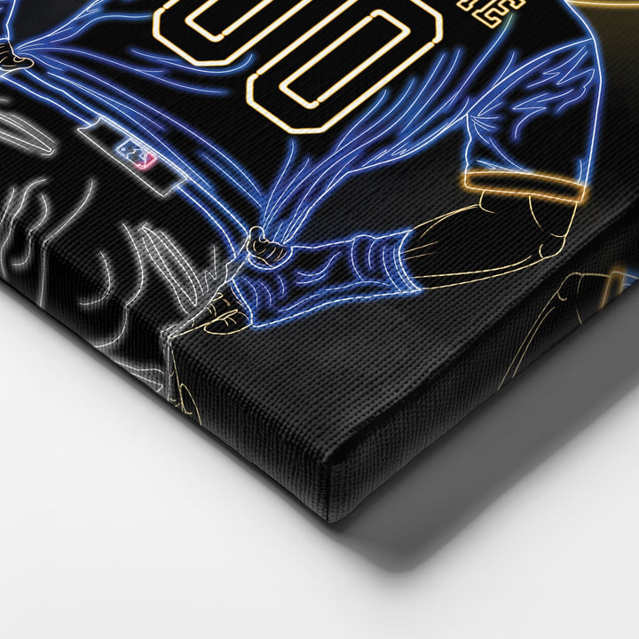Milwaukee Brewers Personalized Jersey Canvas | Neon Wall Art - CanvasNeon