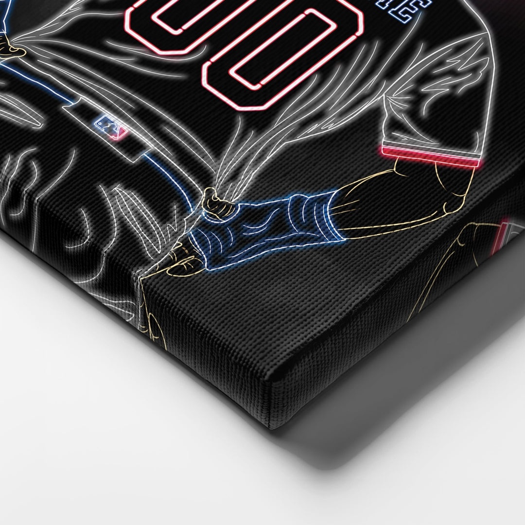 Minnesota Twins Personalized Jersey Canvas | Neon Wall Art - CanvasNeon