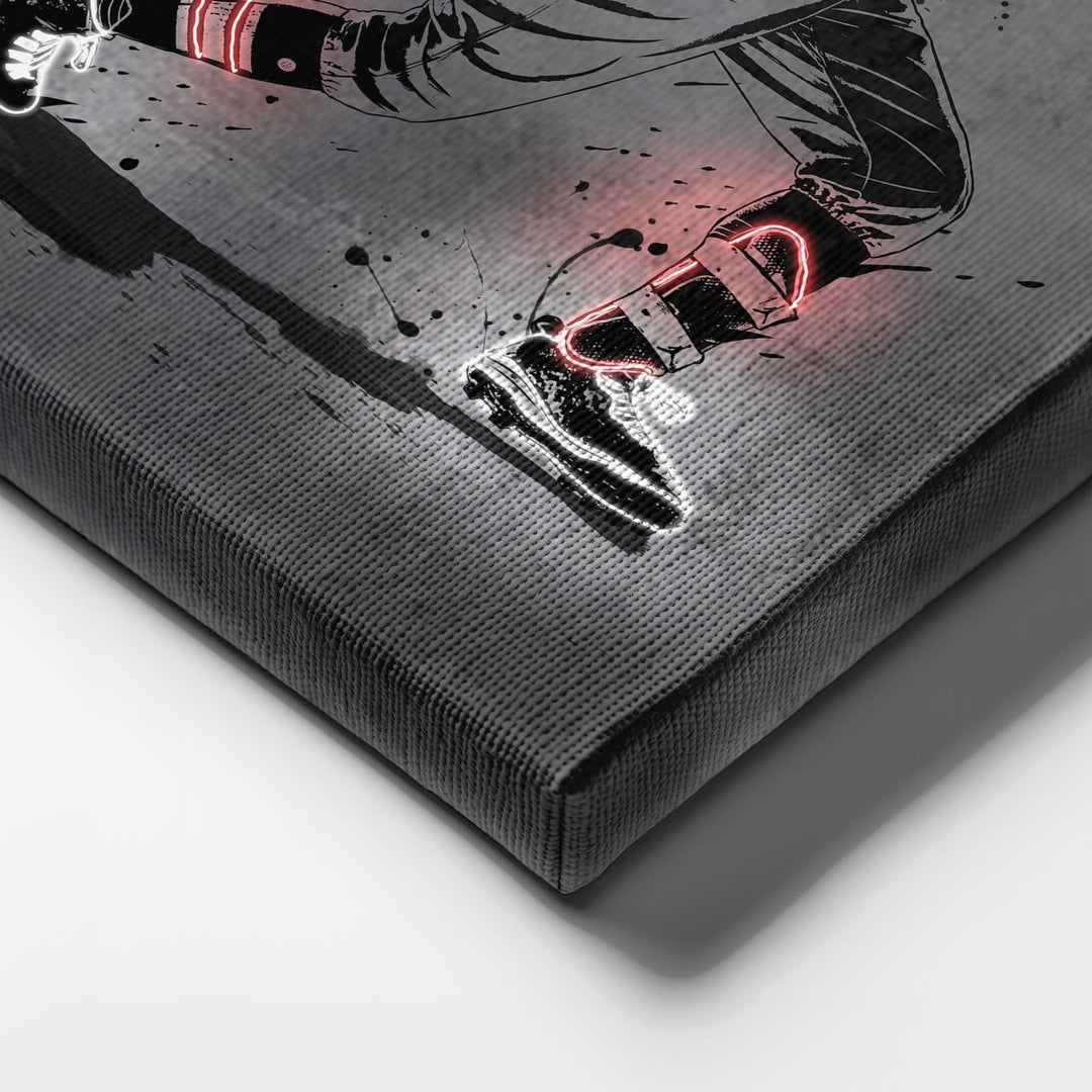 Mookie Betts Neon Canvas Art | Modern Wall Decor for Dodgers Fans - CanvasNeon