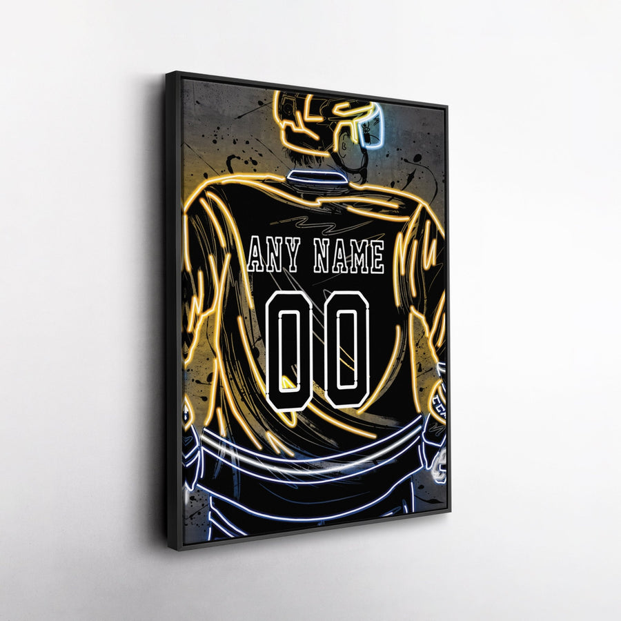 Nashville Predators Custom Jersey Canvas | Neon Wall Art - CanvasNeon